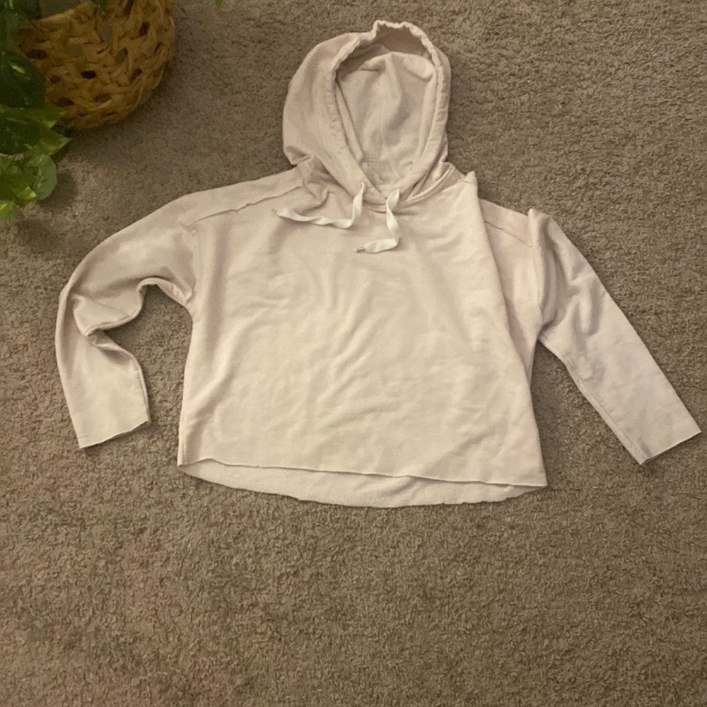 Pink cropped hoodie